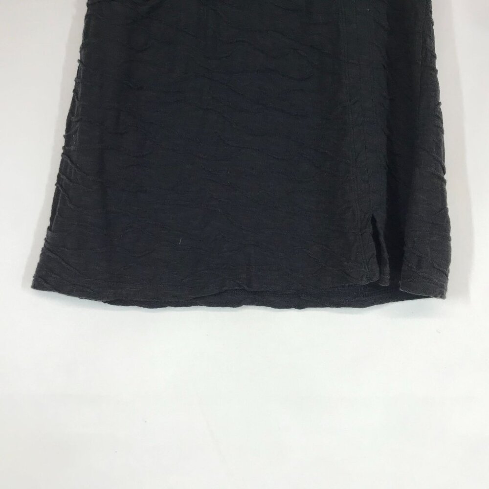 TOAD & CO - WOMEN'S XS -BLACK ELASTIC WAIST PULL-ON TEXTURED SKIRT - Picture 3 of 8